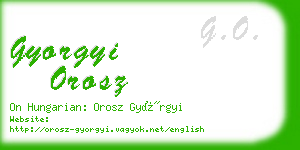 gyorgyi orosz business card